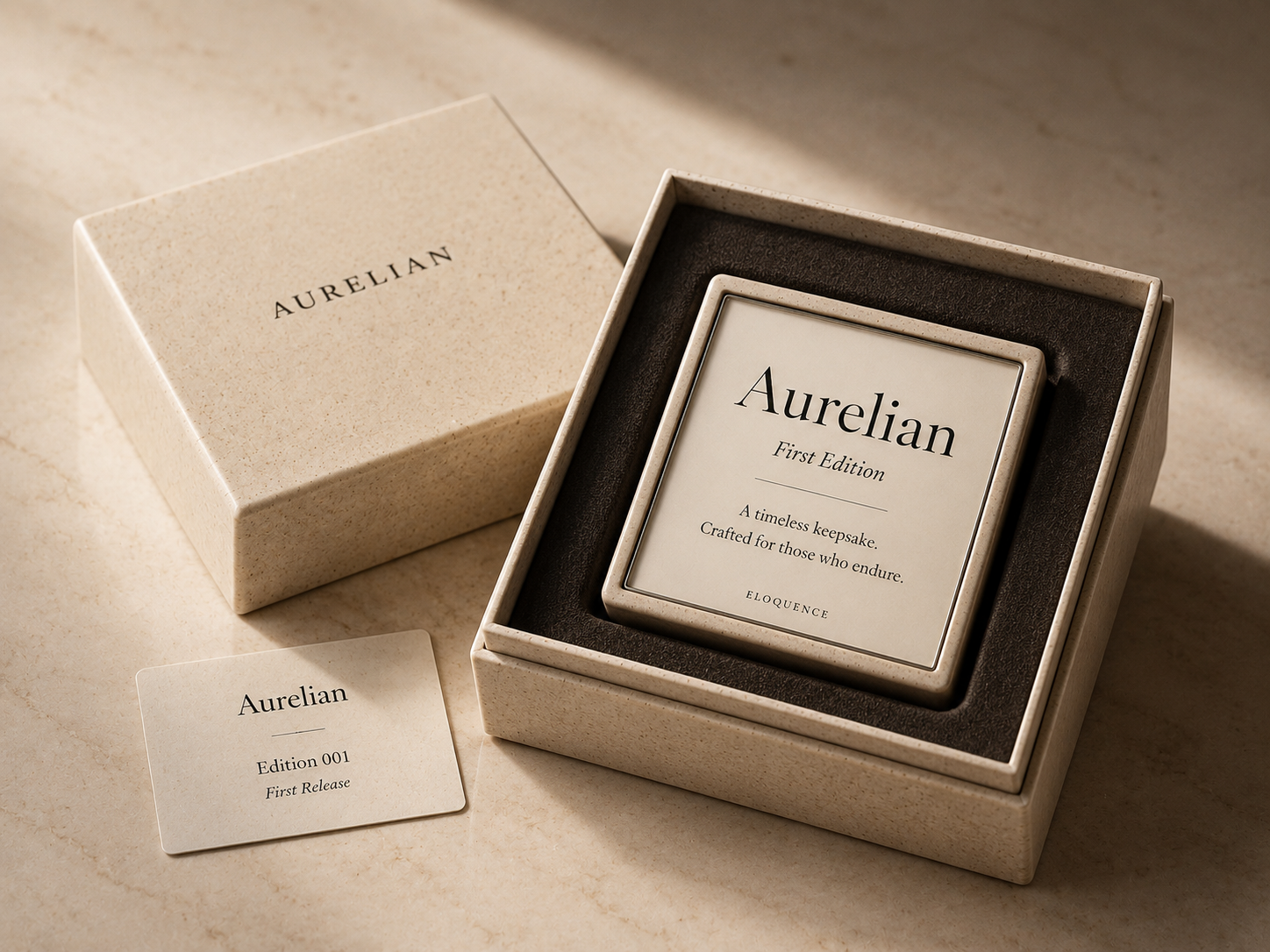 Aurelian first edition presentation box with numbered card